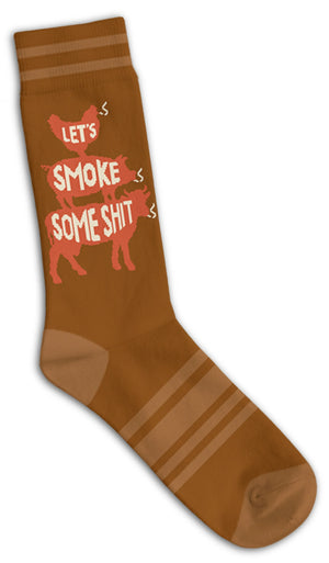 FUNATIC Brand Unisex ‘LET’S SMOKE SOME SHIT’ Socks - Novelty Socks And Slippers