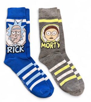 RICK And MORTY Men’s 2 Pair Of Socks Adult Swim - Novelty Socks And Slippers