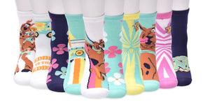 SCOOBY-DOO Ladies 10 Pair Of Socks Mystery Machine ‘GOOD TIMES’