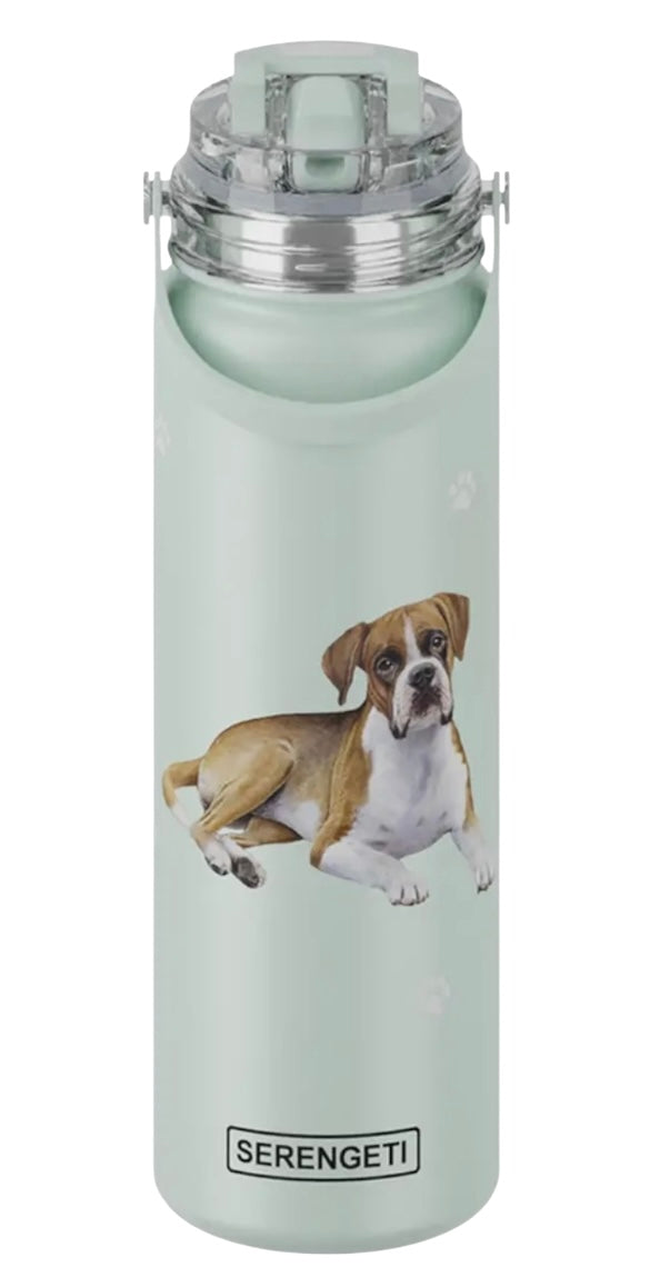 BOXER Dog Stainless Steel 24 oz. Water Bottle By E&S Pets