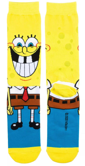 SPONGEBOB SQUAREPANTS SMILE Men’s 360 Socks BIOWORLD BRAND