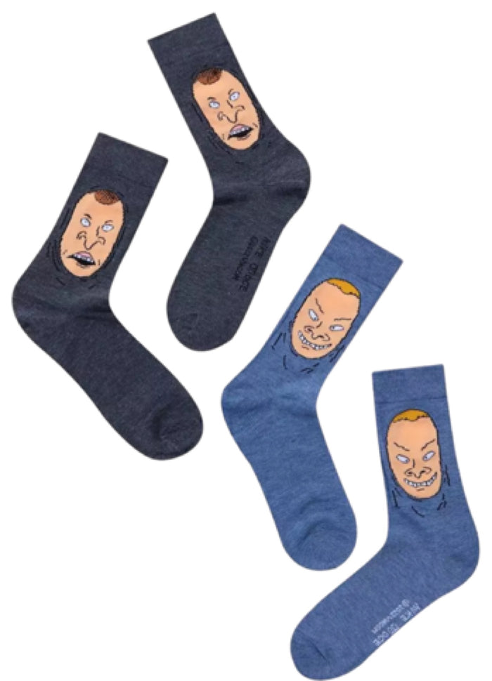 BEAVIS & BUTT-HEAD Men’s 2 Pair Of Socks