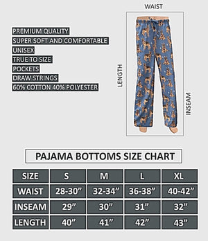 COMFIES Unisex GERMAN SHEPHERD Pajama Bottoms E&S PETS (CHOOSE SIZE) - Novelty Socks for Less