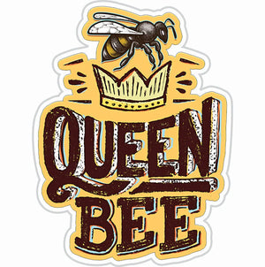 FABDAZ Brand QUEEN BEE Vinyl Sticker - Novelty Socks And Slippers