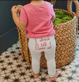 BOOGIE TIGHTS Unisex Baby ‘I DRINK TILL I PASS OUT’ By Piero Liventi Size 12-24 Months - Novelty Socks And Slippers