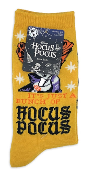 HOCUS POCUS Movie Ladies HALLOWEEN 2 Pair Of Socks - Novelty Socks for Less