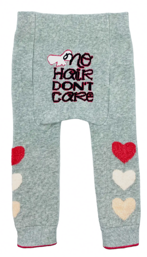 BOOGIE TIGHTS Unisex Baby ‘NO HAIR DON’T CARE’ By Piero Liventi Size 12-24 Months - Novelty Socks And Slippers