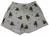 COMFIES LOUNGE PJ SHORTS Ladies CHOCOLATE LAB Dog By E&S PETS - Novelty Socks And Slippers