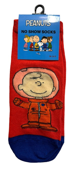 PEANUTS Ladies 1 Pair Of No Show Socks (CHOOSE PATTERN) - Novelty Socks And Slippers