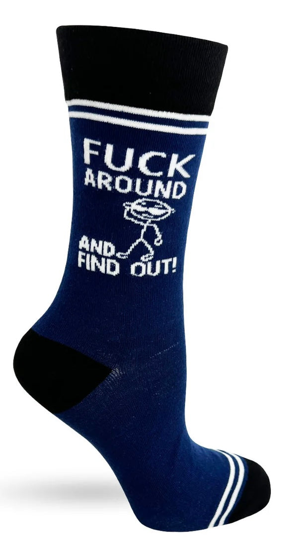 HEY NOW Brand By Fabdaz Unisex FUCK AROUND AND FIND OUT Socks