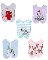 PEANUTS Ladies 5 Pair Of CHRISTMAS No Show Socks ‘WARM & COZY’ - Novelty Socks for Less