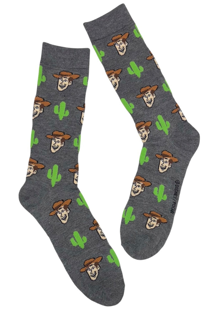 DISNEY TOY STORY Men’s Socks SHERIFF WOODY & CACTUS PLANTS