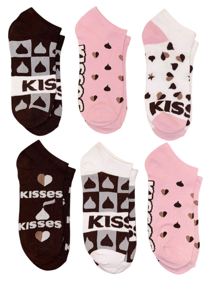 HERSHEY KISSES Candy Ladies 6 Pair Of Low Show Socks