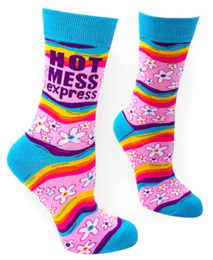 FABDAZ Brand Ladies HOT MESS EXPRESS Socks - Novelty Socks And Slippers