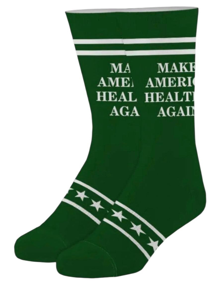 TRUMP Unisex MAKE AMERICA HEALTHY AGAIN Socks - Novelty Socks And Slippers