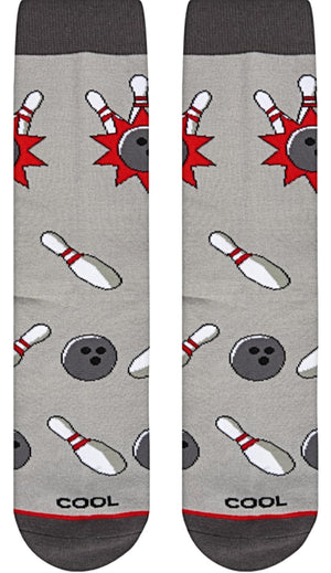 COOL SOCKS Brand Men’s BOWLING Socks - Novelty Socks for Less