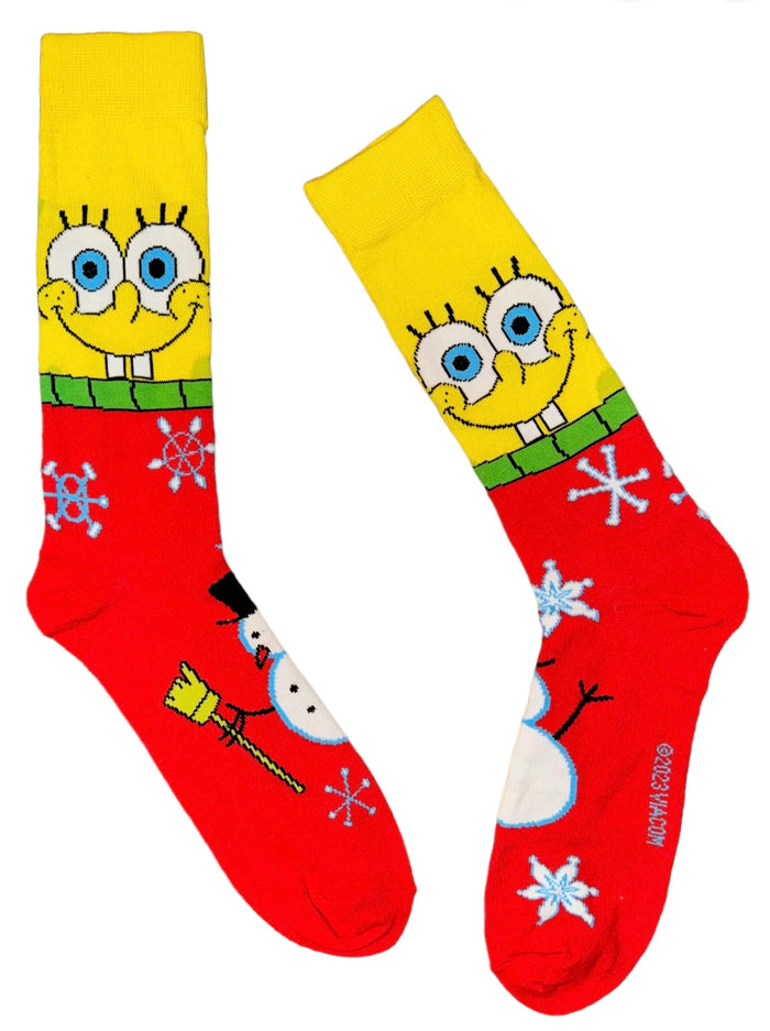 SPONGEBOB SQUAREPANTS Men's CHRISTMAS Socks