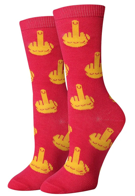SOCK HARBOR Brand Ladies MIDDLE FINGER Socks