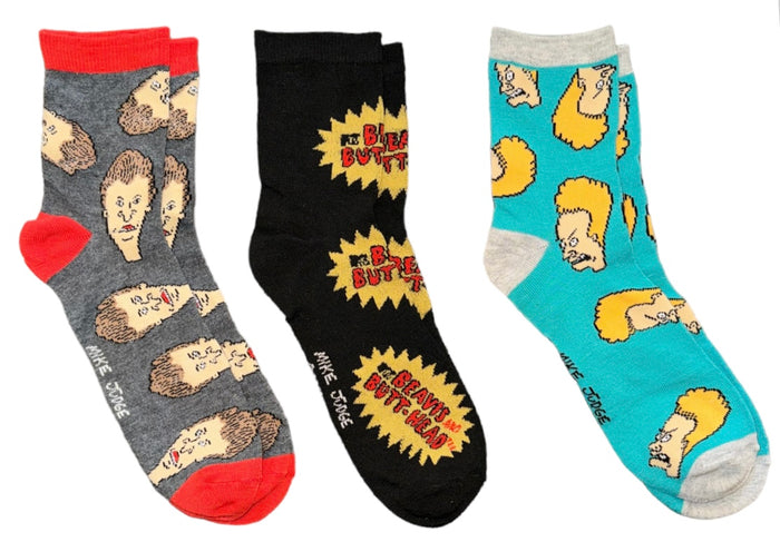 BEAVIS & BUTT-HEAD Men’s 3 Pair Of Socks