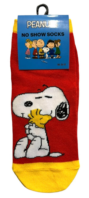 PEANUTS Ladies 1 Pair Of No Show Socks (CHOOSE PATTERN) - Novelty Socks And Slippers