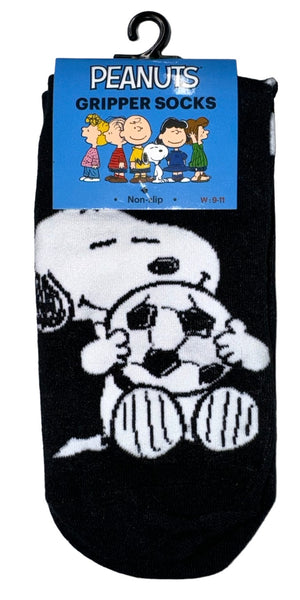 PEANUTS Ladies Gripper Bottom Ankle Socks (CHOOSE PATTERN) - Novelty Socks And Slippers