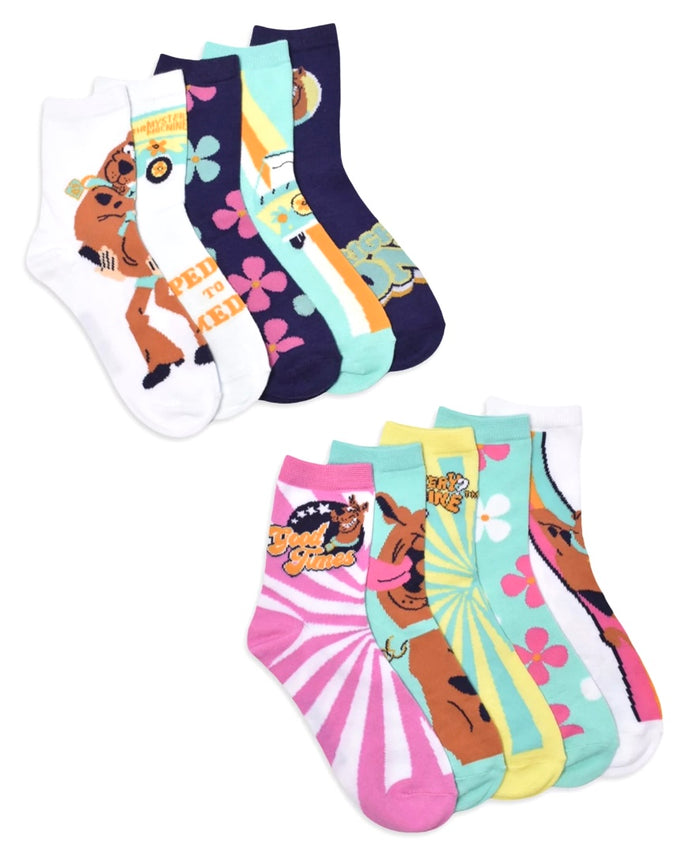 SCOOBY-DOO Ladies 10 Pair Of Socks Mystery Machine ‘GOOD TIMES’