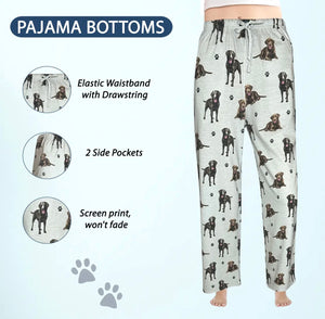 COMFIES UNISEX CHOCOLATE LABRADOR PAJAMA BOTTOMS E&S PETS (CHOOSE SIZE)