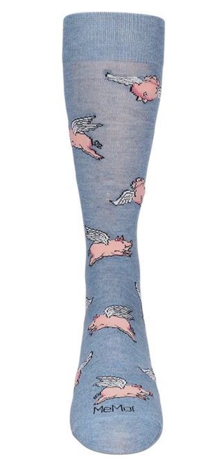 MeMoi Brand Men’s FLYING PIGS Socks