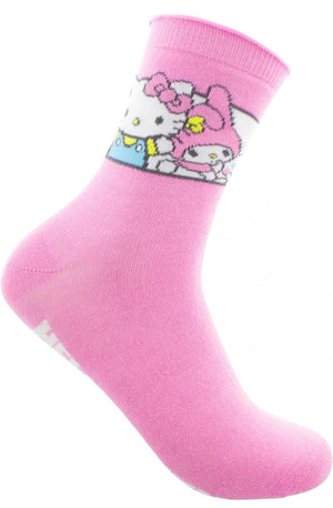 SANRIO HELLO KITTY Ladies 2 Pair Of Socks POMPOMPURIN, CHOCOCAT, KEROPPI