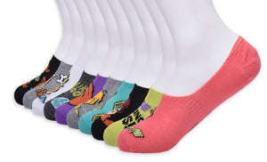 SCOOBY-DOO Ladies 10 Pair Of Sneaker Liner Socks