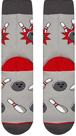 COOL SOCKS Brand Men’s BOWLING Socks - Novelty Socks for Less