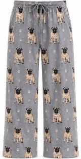 PUG Dog Adult Unisex PAJAMA BOTTOMS COMFIES Brand By E&S PETS (CHOOSE SIZE)