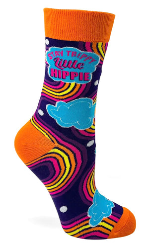 FABDAZ BRAND LADIES ‘STAY TRIPPY LITTLE HIPPIE’ SOCKS