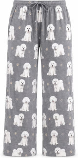 BICHON FRISE Dog Adult Unisex PAJAMA BOTTOMS COMFIES Brand By E&S PETS (CHOOSE SIZE)