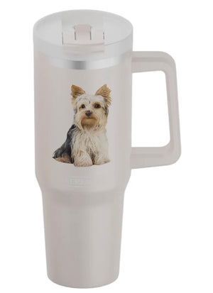 YORKIE DOG 40 Oz. Stainless Steel Ultimate Hot & Cold Tumbler - Novelty Socks And Slippers