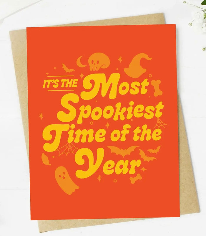 Halloween Greeting Card IT’S THE MOST SPOOKIEST TIME OF THE YEAR