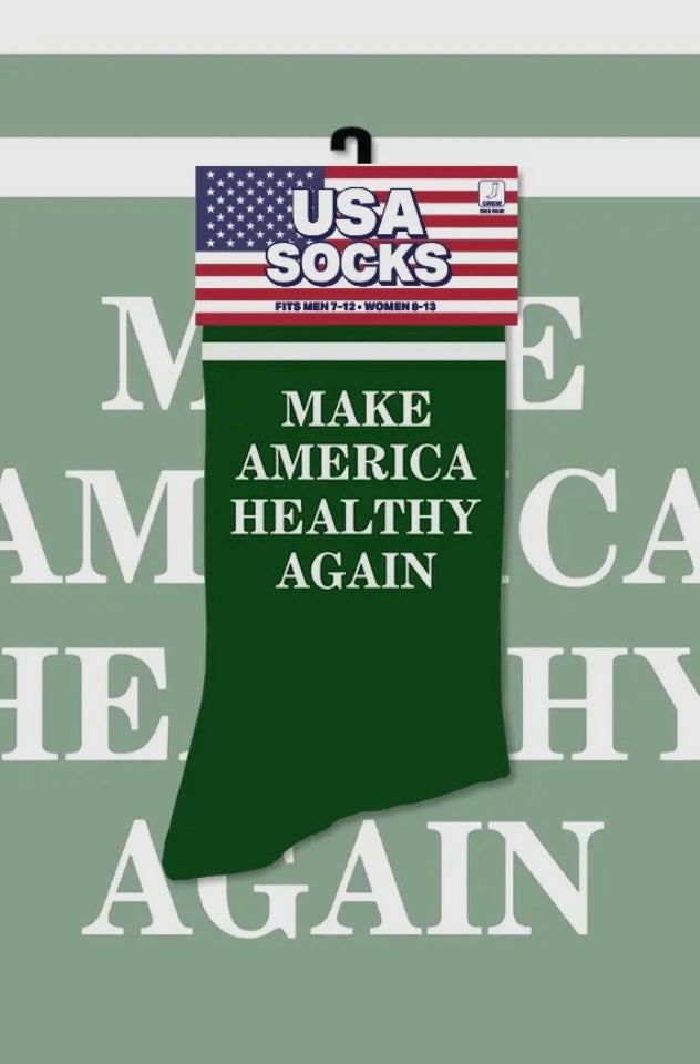 TRUMP Unisex MAKE AMERICA HEALTHY AGAIN Socks - Novelty Socks And Slippers