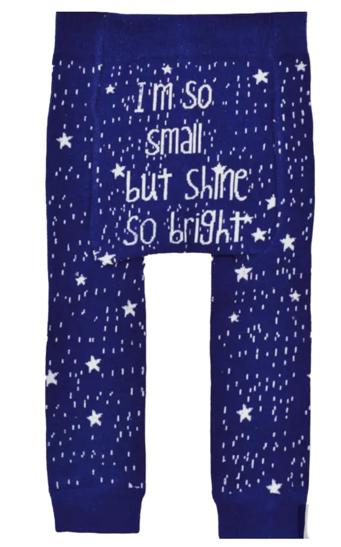 BOOGIE TIGHTS Unisex Baby ‘I’M SO SMALL BUT SHINE SO BRIGHT’ By PIERO LIVENTI (CHOOSE SIZE)
