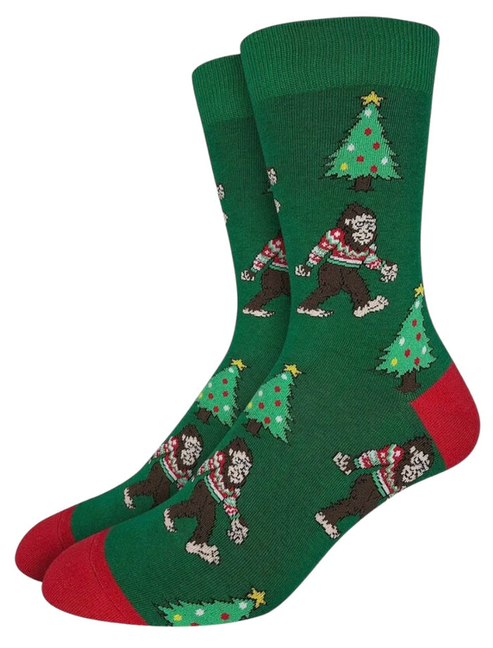 GOOD LUCK SOCK Brand Men’s BIG FOOT CHRISTMAS Socks