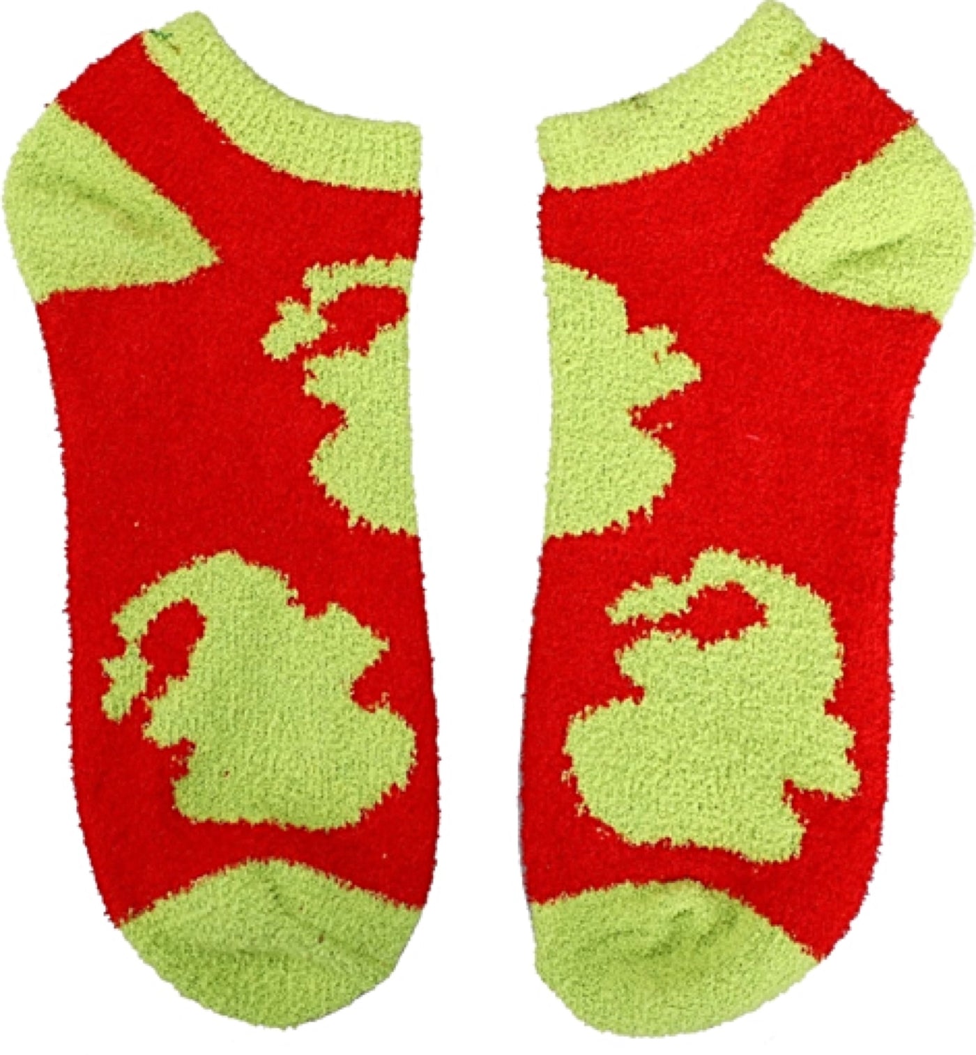 DR. SEUSS HOW THE GRINCH STOLE CHRISTMAS Ladies 3 Pair Of CHRISTMAS Fuzzy  Ankle Socks