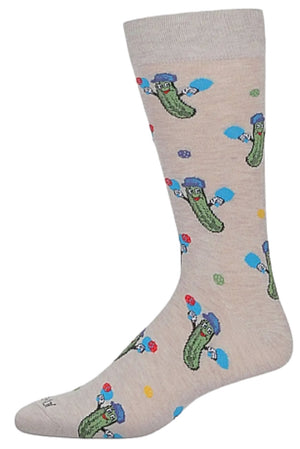 Memoi Brand Men’s PICKLEBALL Socks (CHOOSE COLOR) - Novelty Socks And Slippers