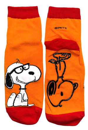 PEANUTS Ladies Gripper Bottom Ankle Socks (CHOOSE PATTERN) - Novelty Socks And Slippers