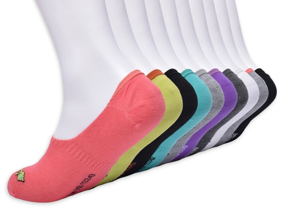 SCOOBY-DOO Ladies 10 Pair Of Sneaker Liner Socks Novelty Socks