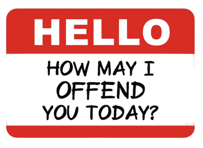 FUNATIC Brand HELLO HOW MAY I OFFEND YOU TODAY? Vinyl Sticker