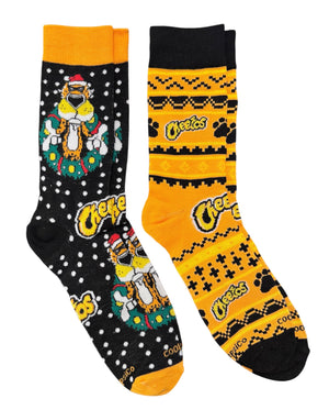 CHEETOS Men’s CHRISTMAS 2 Pair Of Socks CHESTER CHEETAH COOL SOCKS Brand - Novelty Socks And Slippers