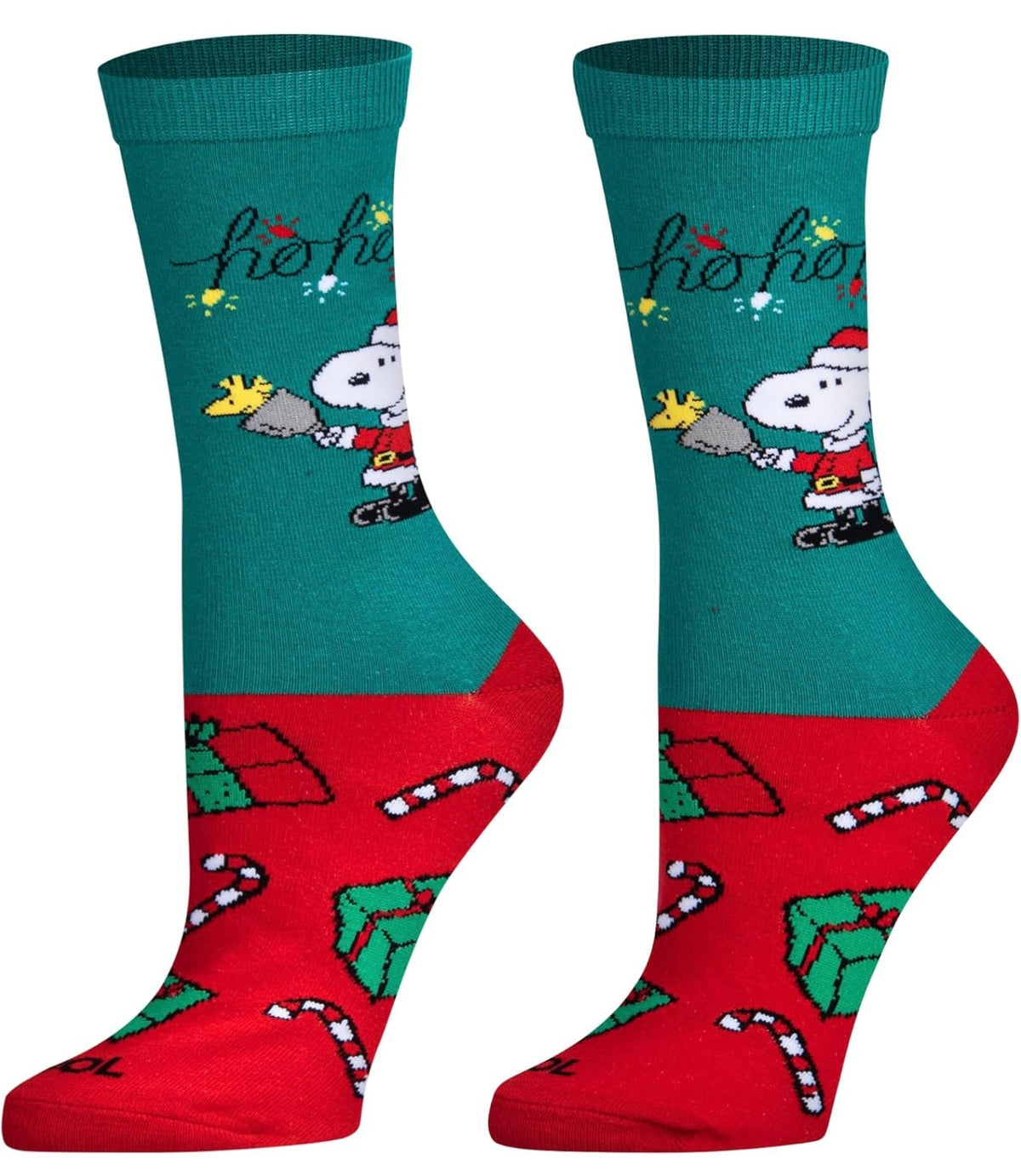 PEANUTS Unisex CHRISTMAS Socks ‘SNOOPY CLAUS’ COOL SOCKS Brand 'HO HO HO' - Novelty Socks And Slippers