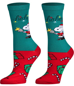 PEANUTS Unisex CHRISTMAS Socks ‘SNOOPY CLAUS’ COOL SOCKS Brand 'HO HO HO'