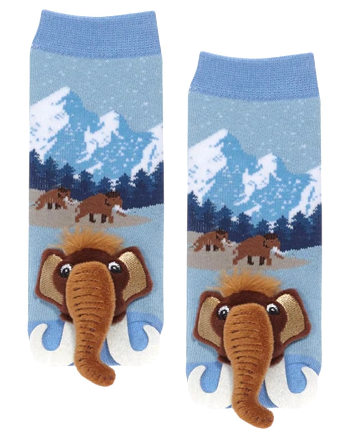 WOOLLY MAMMOTH Unisex Toddler Gripper Bottom Socks MESSY MOOSE Brand