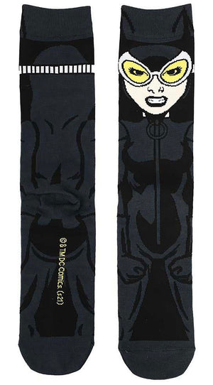 DC COMICS BATMAN Men’s CATWOMAN 360 Crew Socks BIOWORLD Brand THE BATMAN