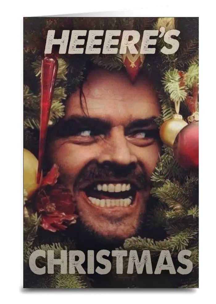 THE SHINING Movie Christmas Greeting Card HEEER’S CHRISTMAS